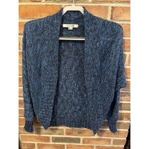 Forever 21 Blue Open-Front Knit Cardigan Small Womens Sweater Y2K